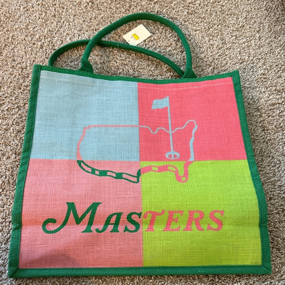 Masters Multicolor Jute Tote Bag